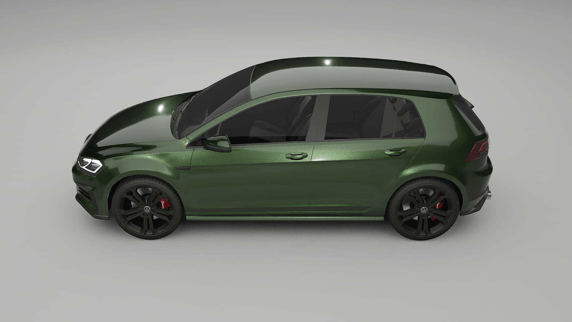 VW Golf Mk7 Film de Protecție pentru Vopsea TPU | LAGOON PPF cu Schimbare de Culoare – Kit Complet Predecupat