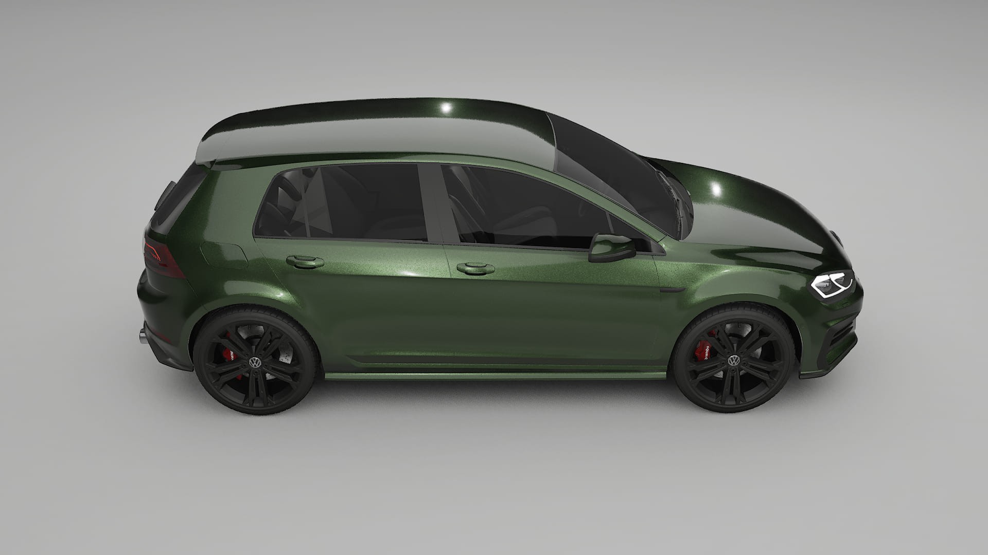 VW Golf Mk7 Film de Protecție pentru Vopsea TPU | LAGOON PPF cu Schimbare de Culoare – Kit Complet Predecupat