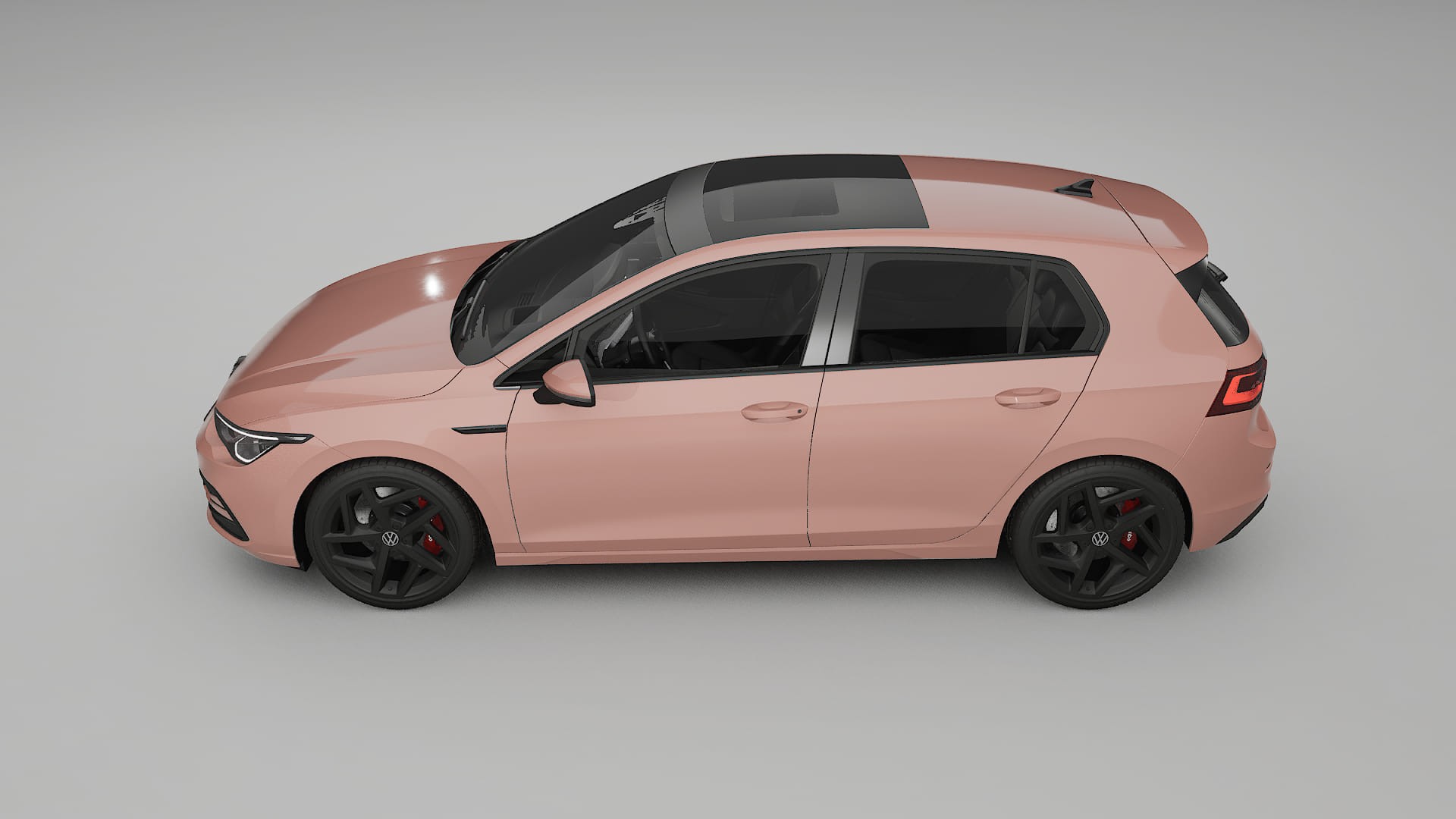VW Golf Mk8 Film de Protecție pentru Vopsea TPU | BLUSH PPF cu Schimbare de Culoare – Kit Complet Predecupat