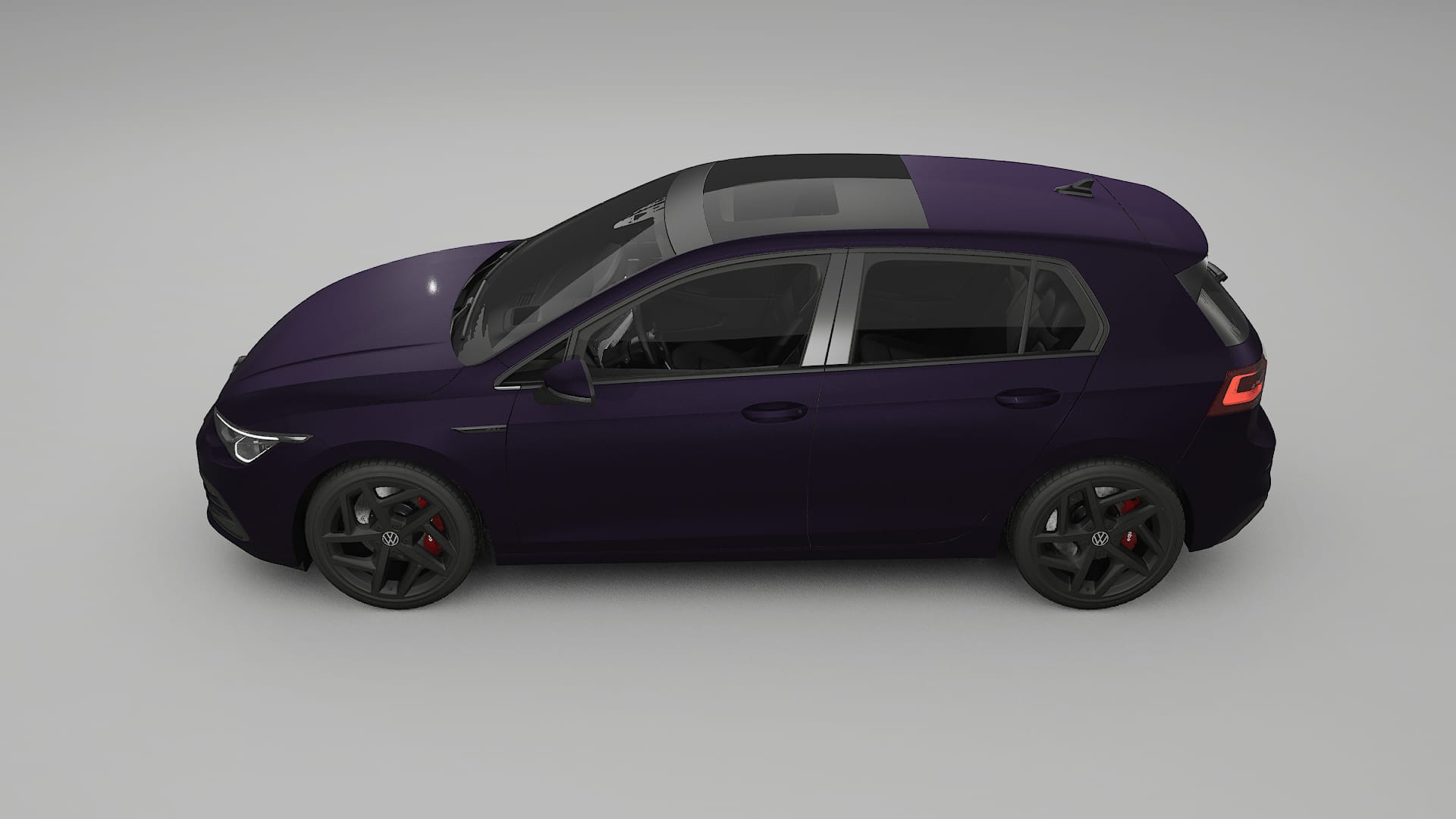 VW Golf Mk8 Film de Protecție pentru Vopsea TPU | VIOLET PPF cu Schimbare de Culoare – Kit Complet Predecupat