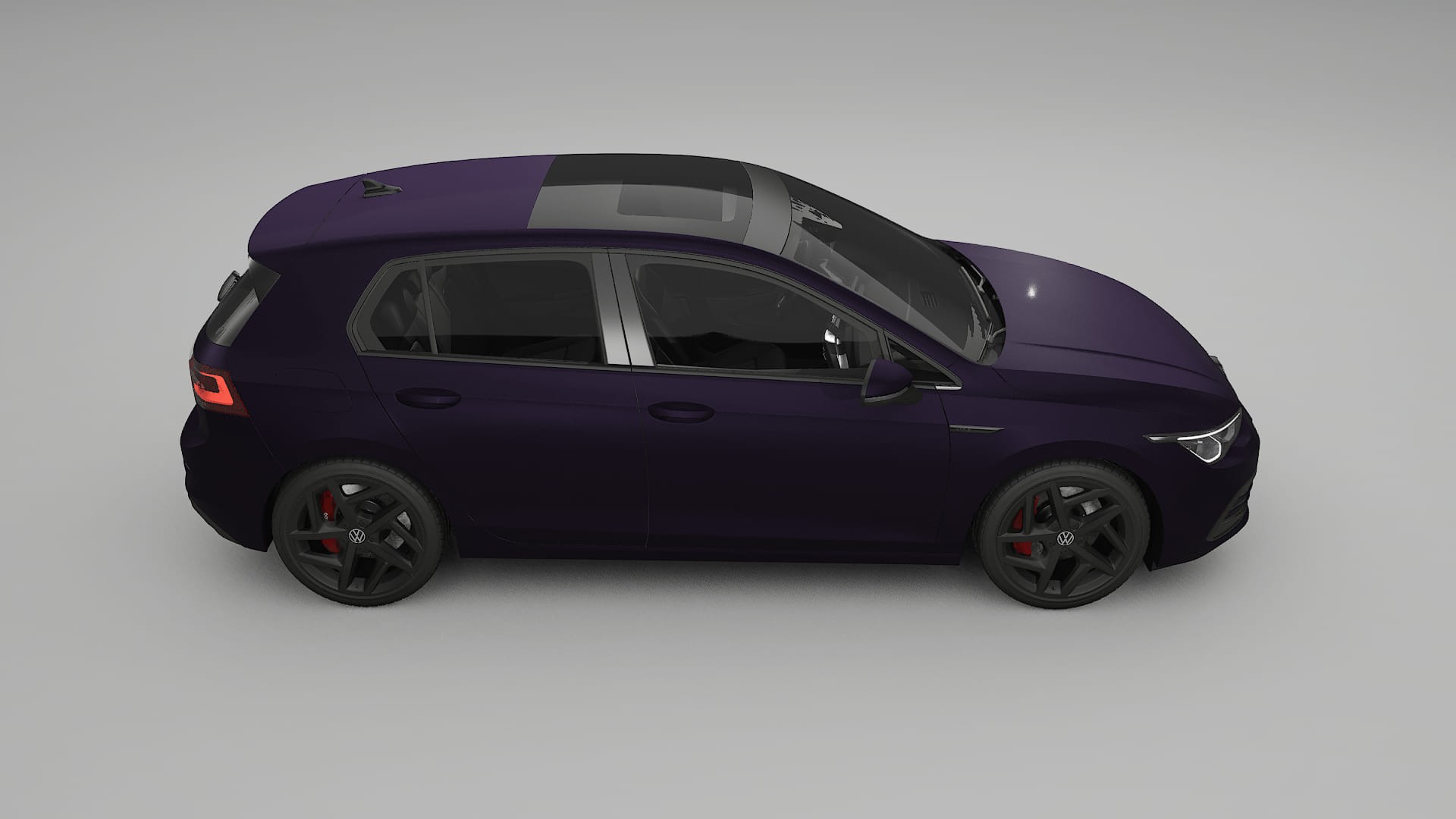 VW Golf Mk8 Film de Protecție pentru Vopsea TPU | VIOLET PPF cu Schimbare de Culoare – Kit Complet Predecupat