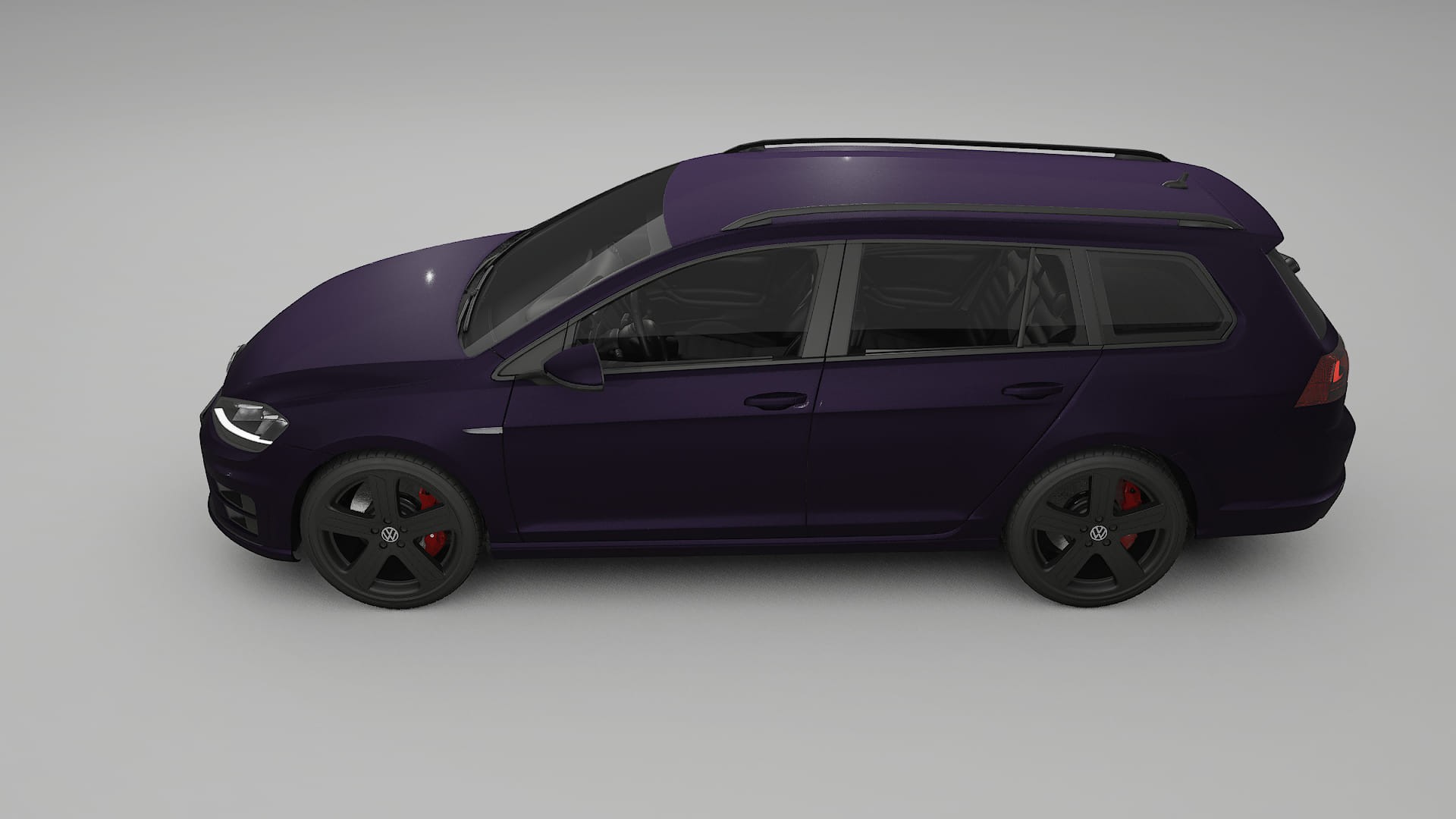 VW Golf Variant Mk7 Film de Protecție pentru Vopsea TPU | VIOLET PPF cu Schimbare de Culoare – Kit Complet Predecupat