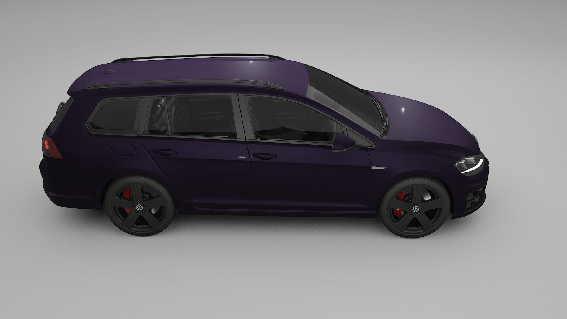 VW Golf Variant Mk7 Film de Protecție pentru Vopsea TPU | VIOLET PPF cu Schimbare de Culoare – Kit Complet Predecupat