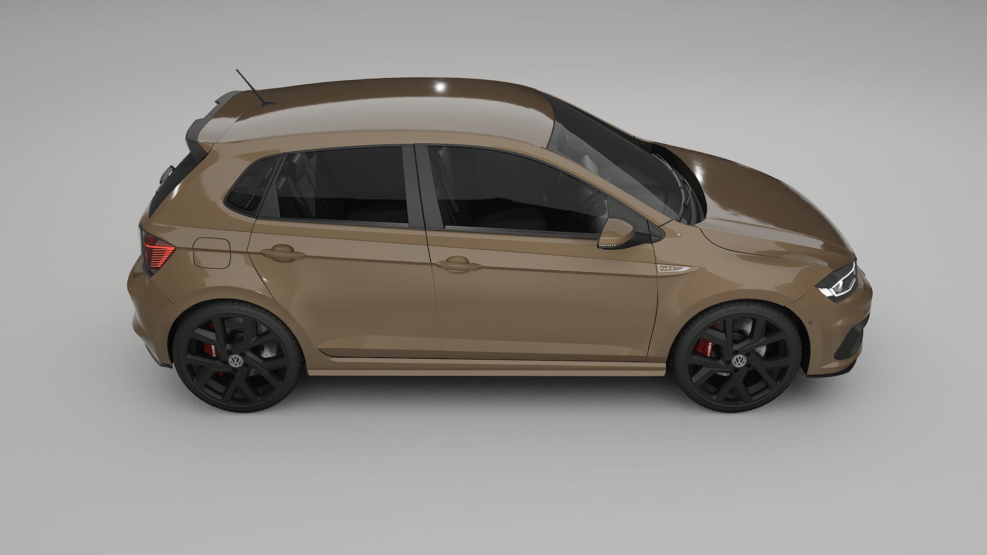 VW Polo GTI VI Film de Protecție pentru Vopsea TPU | SAHARA PPF cu Schimbare de Culoare – Kit Complet Predecupat