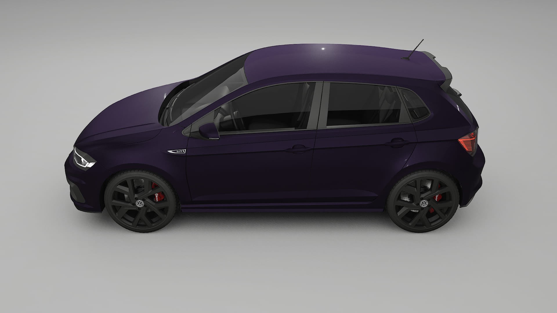 VW Polo GTI VI Film de Protecție pentru Vopsea TPU | VIOLET PPF cu Schimbare de Culoare – Kit Complet Predecupat