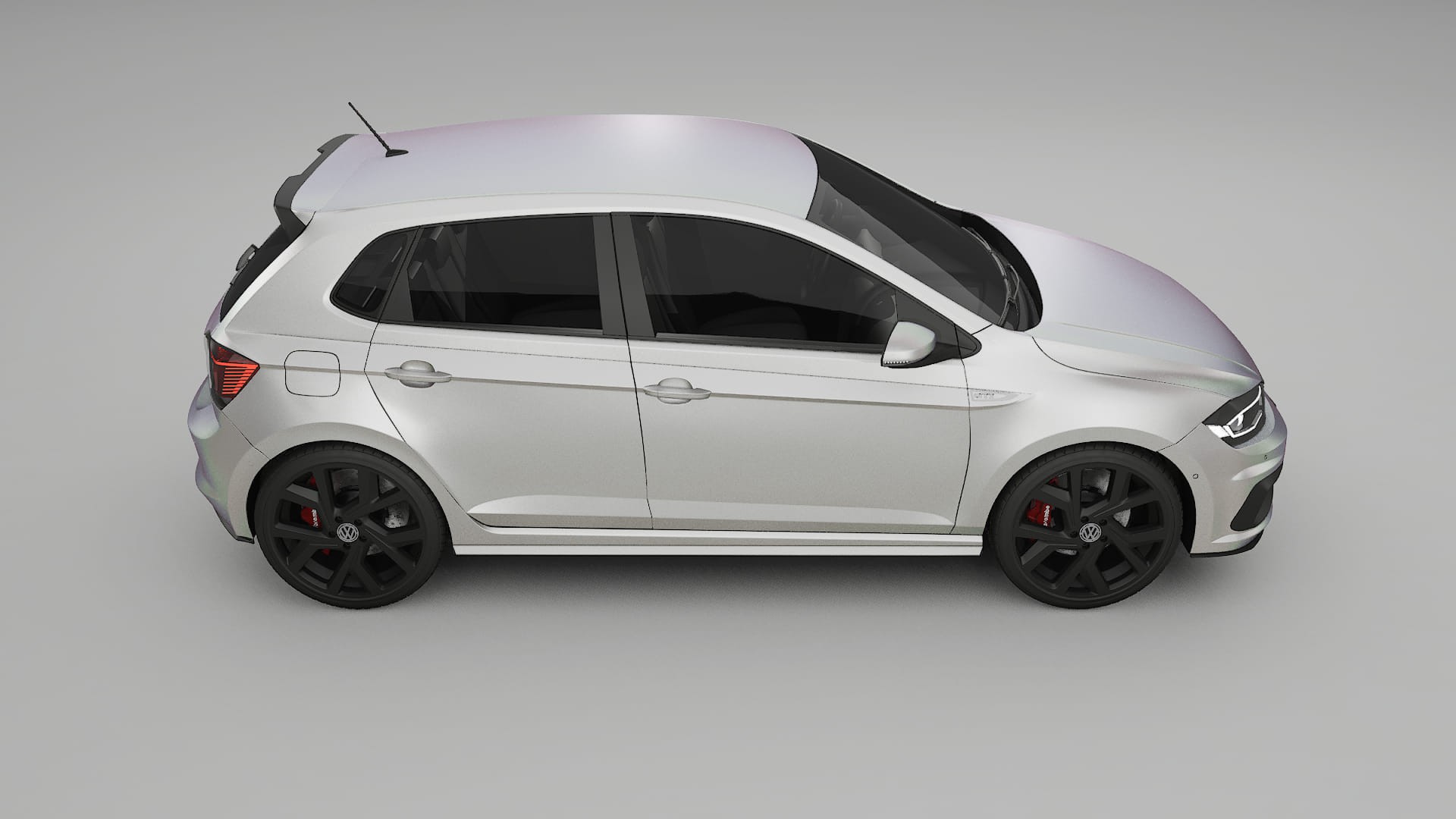 VW Polo GTI VI Film de Protecție pentru Vopsea TPU | NEBULA PPF cu Schimbare de Culoare – Kit Complet Predecupat