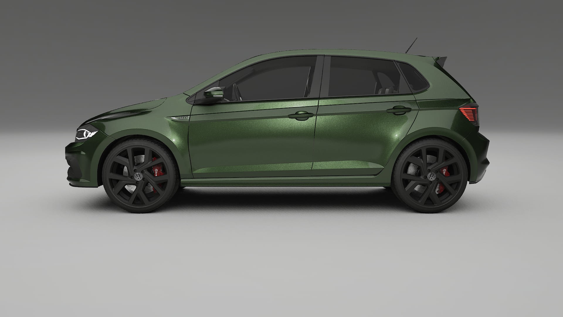 VW Polo GTI VI Film de Protecție pentru Vopsea TPU | LAGOON PPF cu Schimbare de Culoare – Kit Complet Predecupat