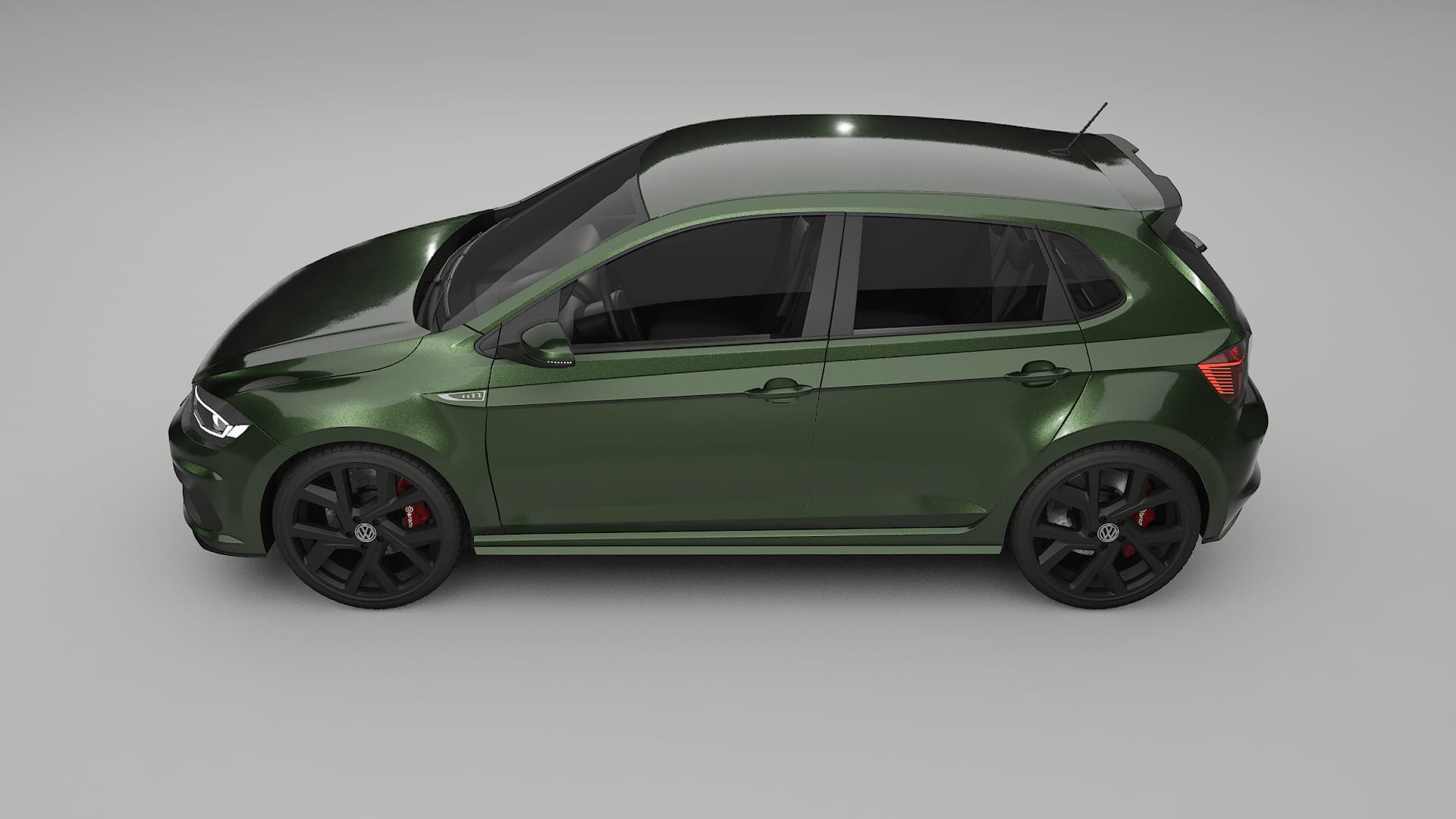 VW Polo GTI VI Film de Protecție pentru Vopsea TPU | LAGOON PPF cu Schimbare de Culoare – Kit Complet Predecupat