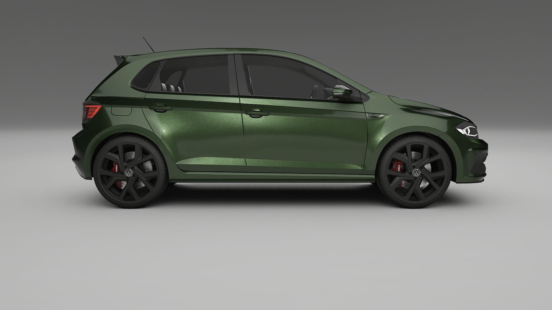 VW Polo GTI VI Film de Protecție pentru Vopsea TPU | LAGOON PPF cu Schimbare de Culoare – Kit Complet Predecupat