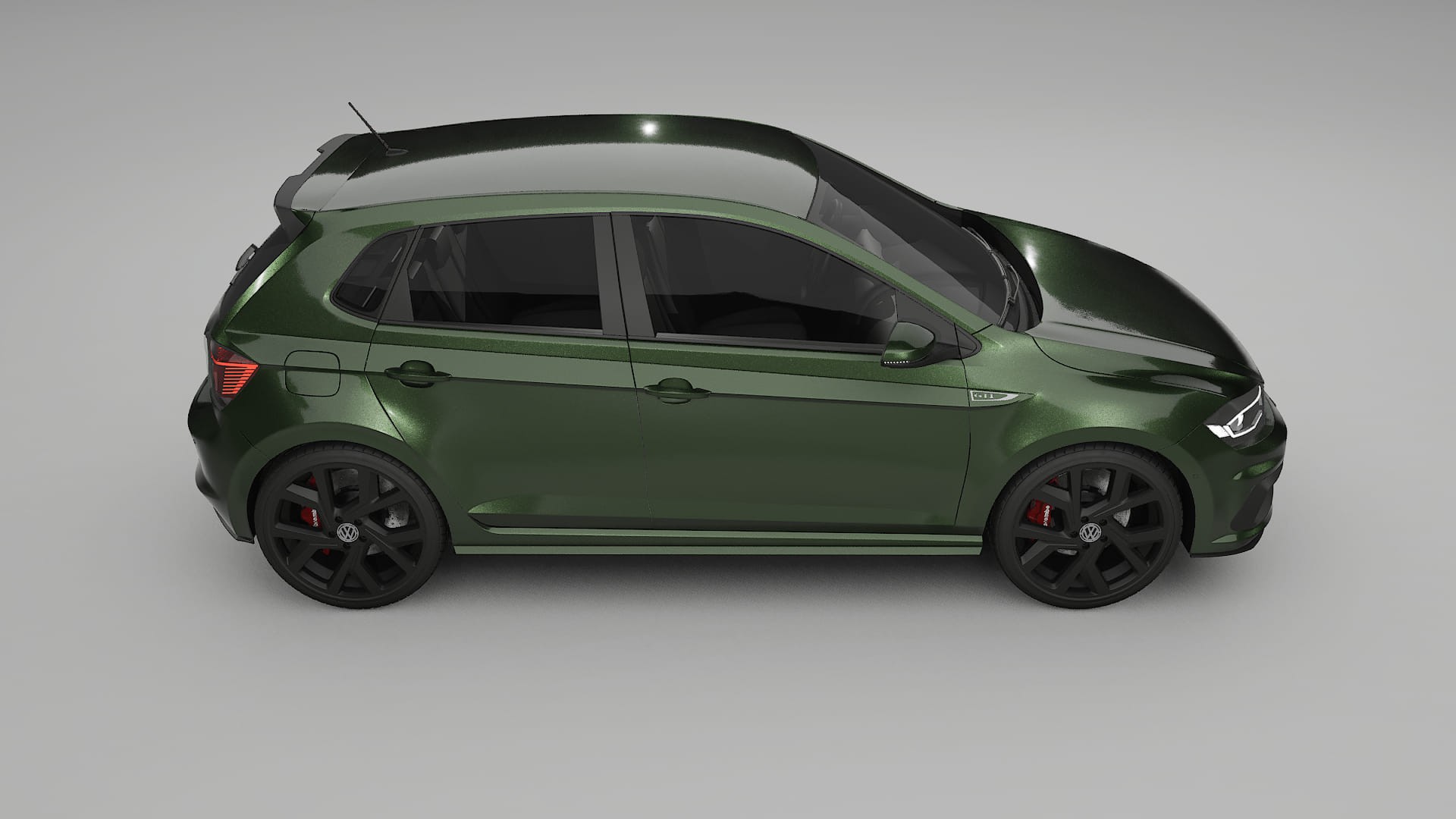 VW Polo GTI VI Film de Protecție pentru Vopsea TPU | LAGOON PPF cu Schimbare de Culoare – Kit Complet Predecupat