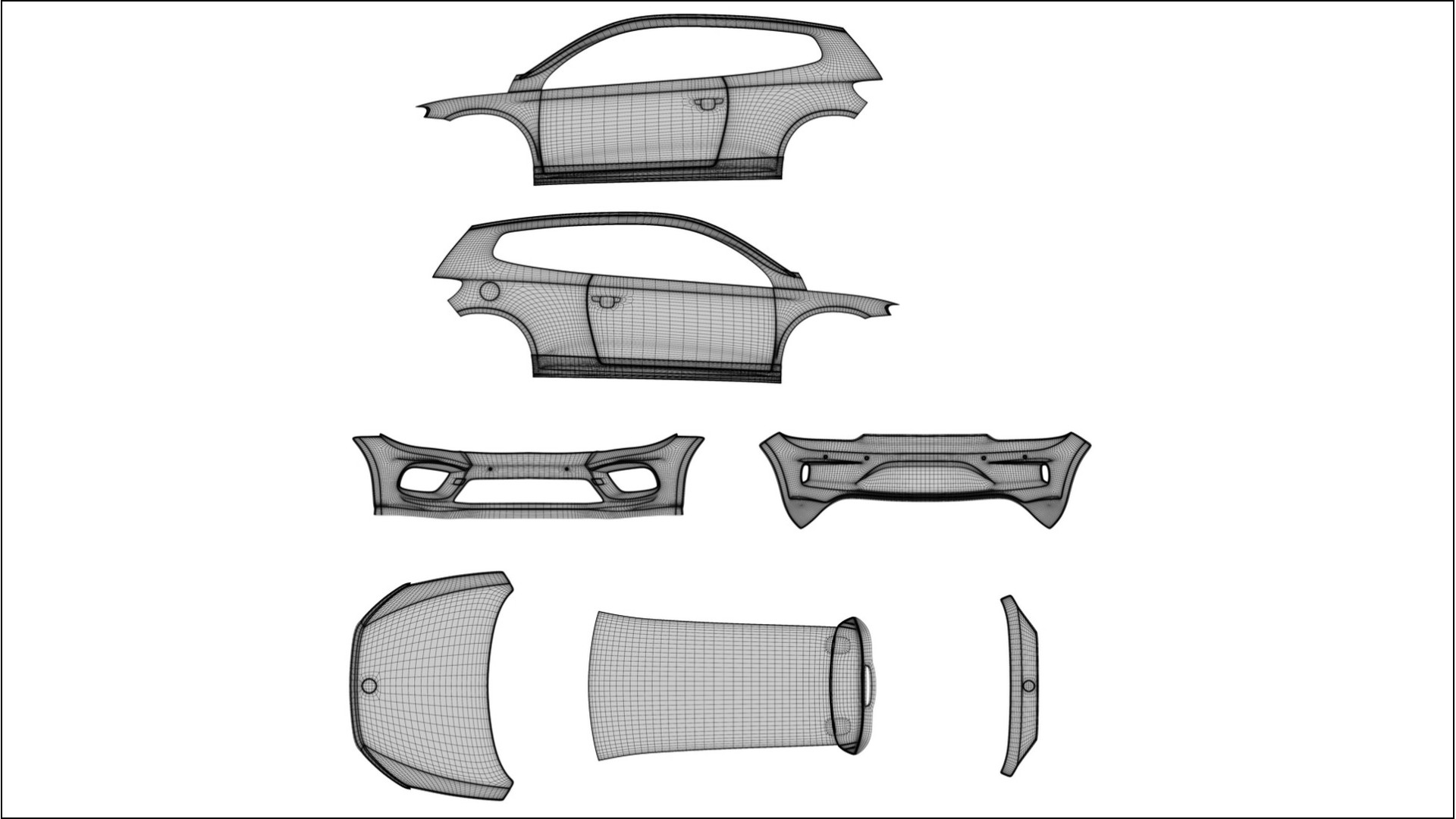 VW Scirocco R III Film de Protecție pentru Vopsea TPU | CINDER PPF cu Schimbare de Culoare – Kit Complet Predecupat