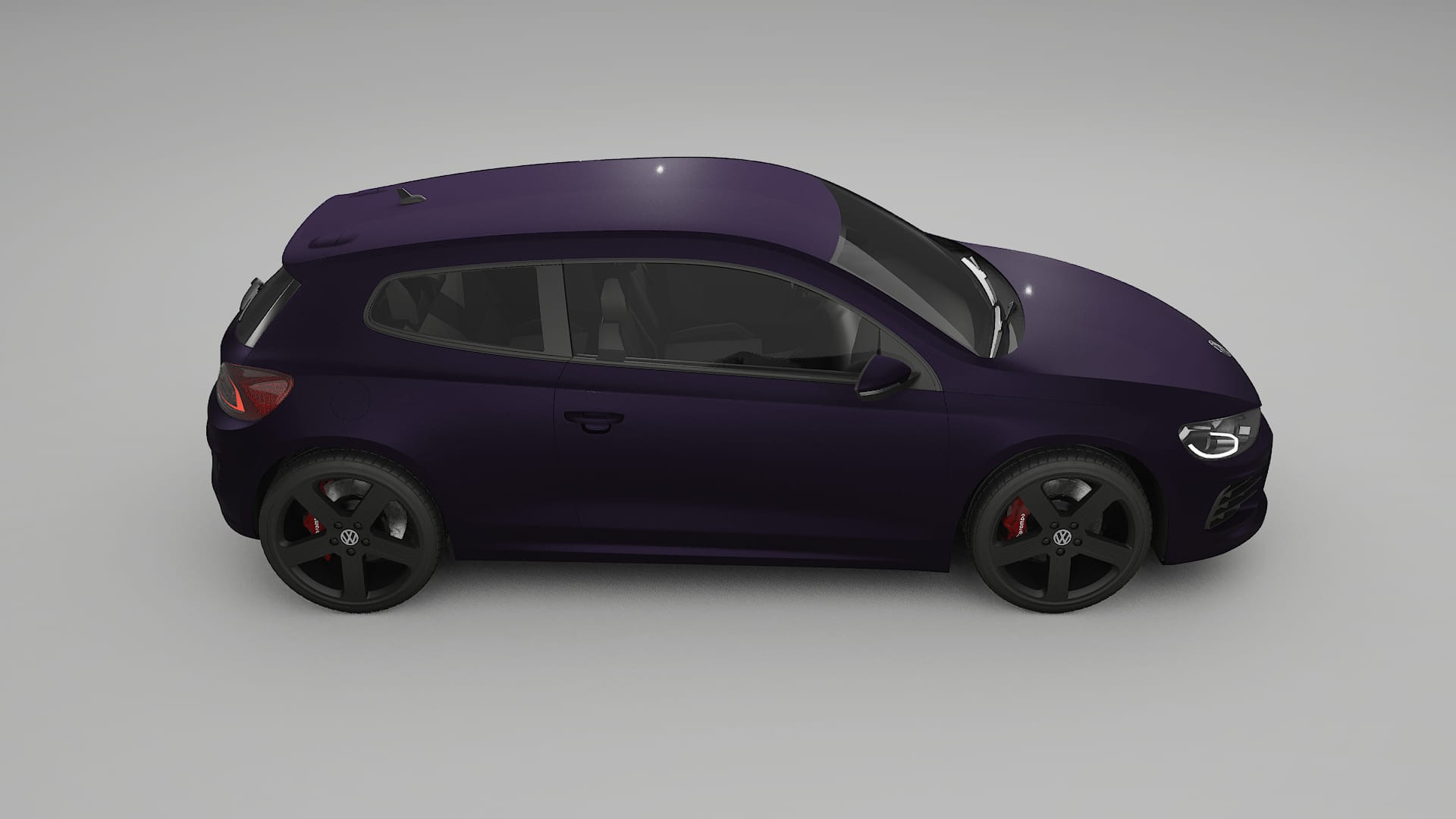 VW Scirocco R III Film de Protecție pentru Vopsea TPU | VIOLET PPF cu Schimbare de Culoare – Kit Complet Predecupat