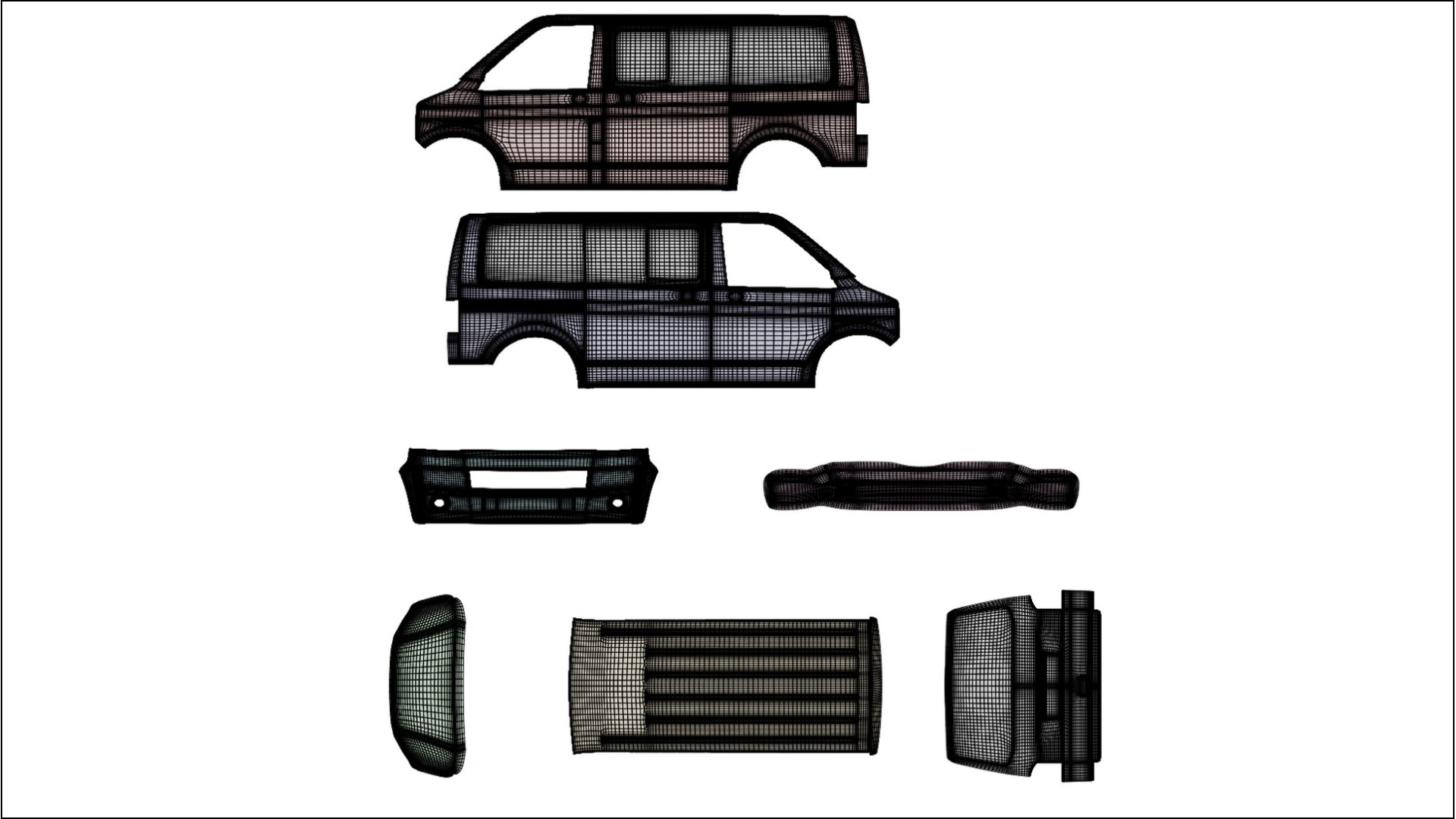 VW Transporter T5 Caravelle Film de Protecție pentru Vopsea TPU | BLAZE PPF cu Schimbare de Culoare – Kit Complet Predecupat 2