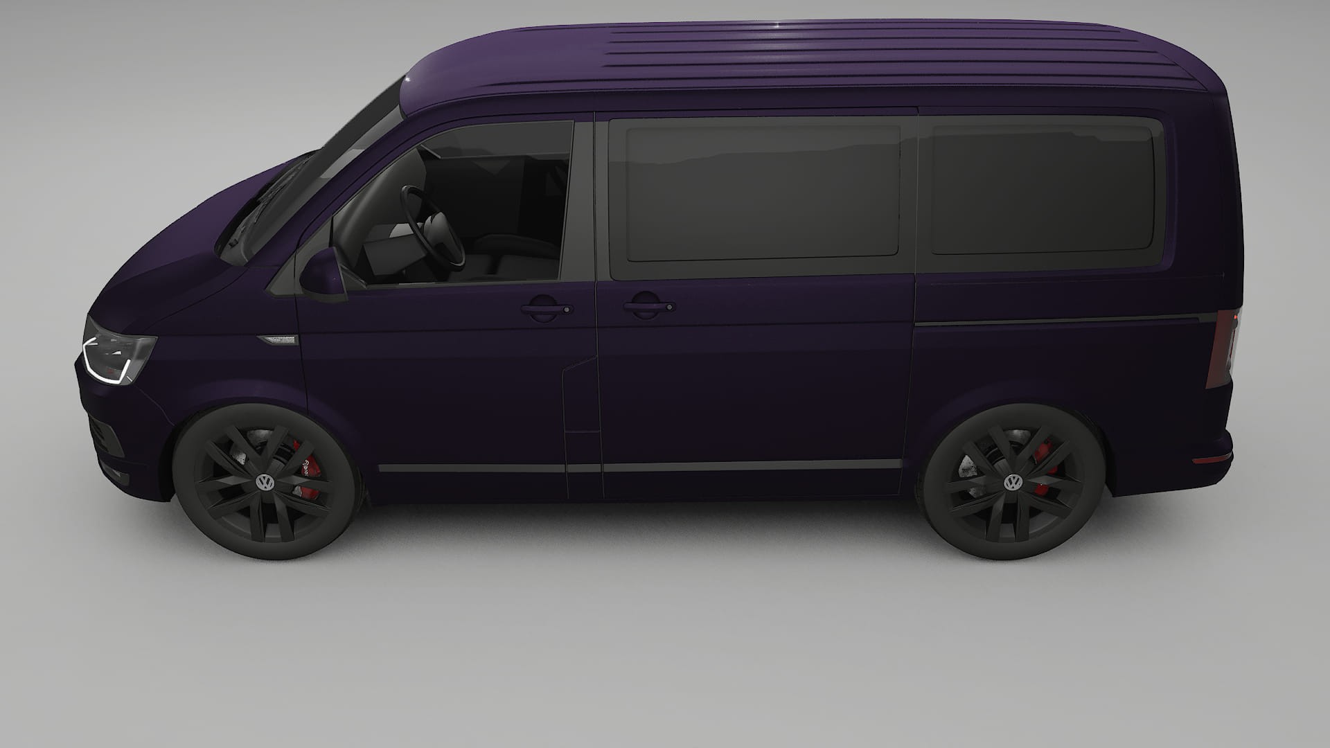 VW Transporter T6 Multivan Film de Protecție pentru Vopsea TPU | VIOLET PPF cu Schimbare de Culoare – Kit Complet Predecupat
