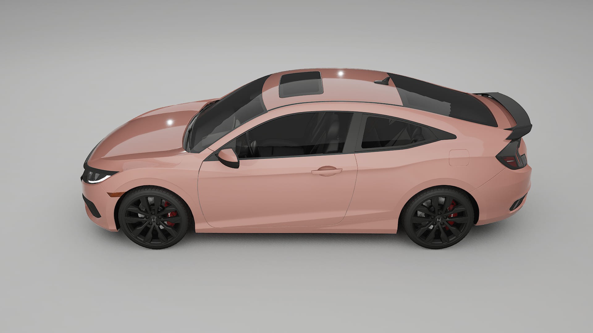 Honda Civic coupe prefacelift pre LCI Film de Protecție pentru Vopsea TPU | BLUSH PPF cu Schimbare de Culoare – Kit Complet P