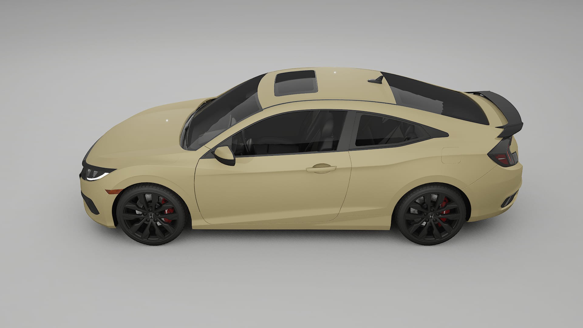 Honda Civic coupe prefacelift pre LCI Film de Protecție pentru Vopsea TPU | SAND PPF cu Schimbare de Culoare – Kit Complet Pr