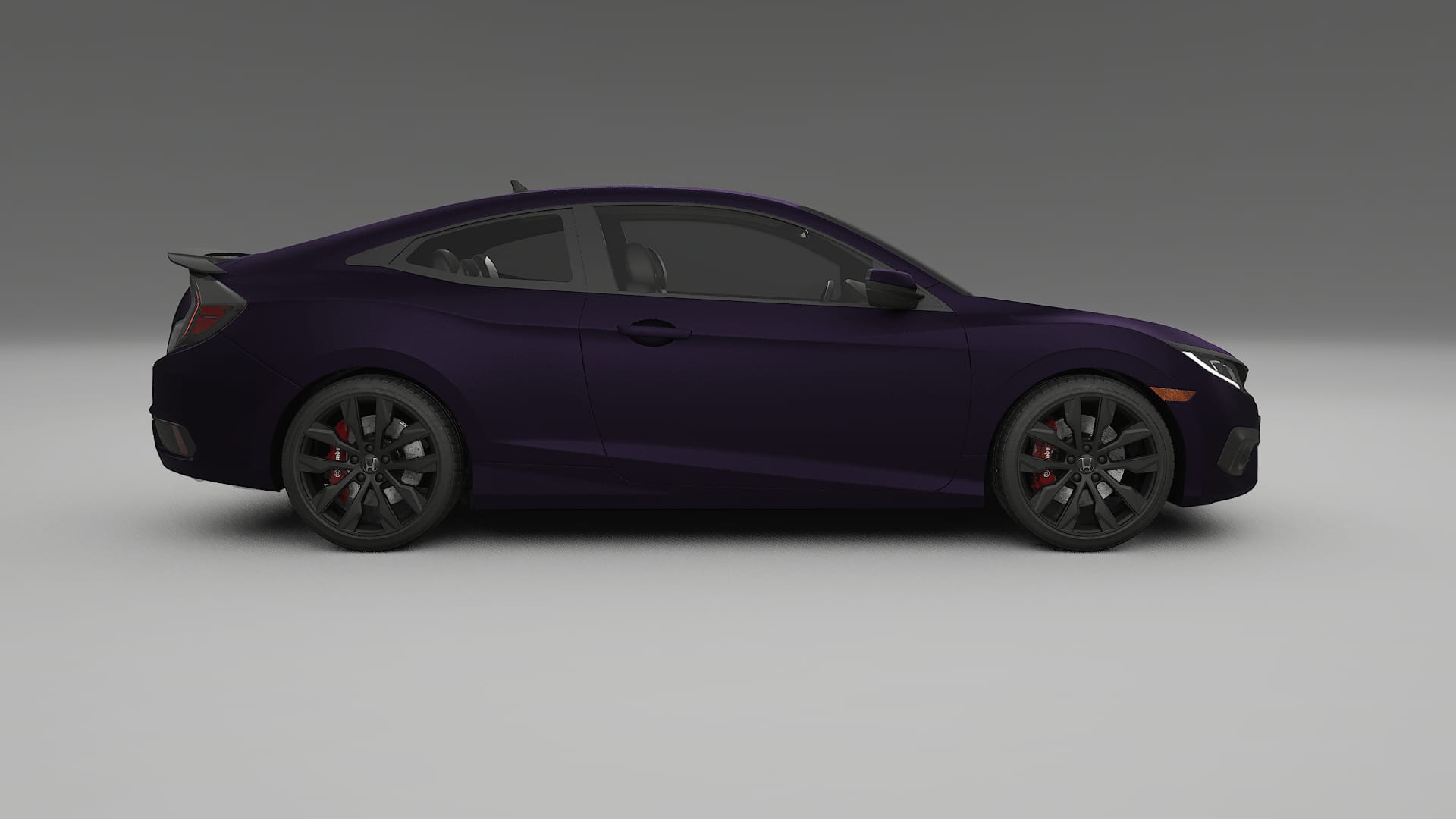 Honda Civic coupe prefacelift pre LCI Film de Protecție pentru Vopsea TPU | VIOLET PPF cu Schimbare de Culoare – Kit Complet 