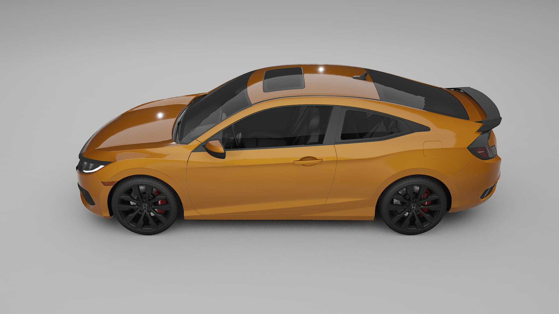 Honda Civic coupe prefacelift pre LCI Film de Protecție pentru Vopsea TPU | DAISY PPF cu Schimbare de Culoare – Kit Complet P