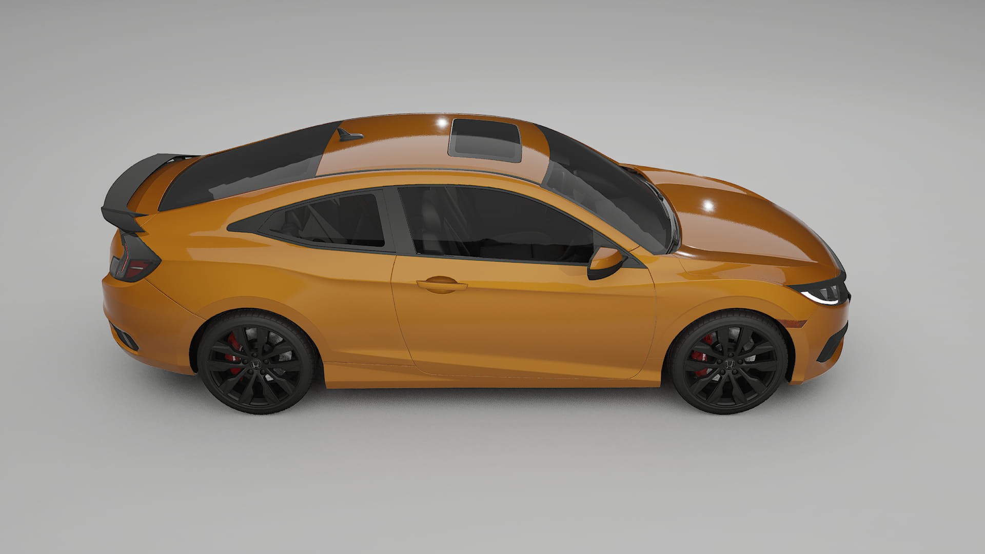 Honda Civic coupe prefacelift pre LCI Film de Protecție pentru Vopsea TPU | DAISY PPF cu Schimbare de Culoare – Kit Complet P