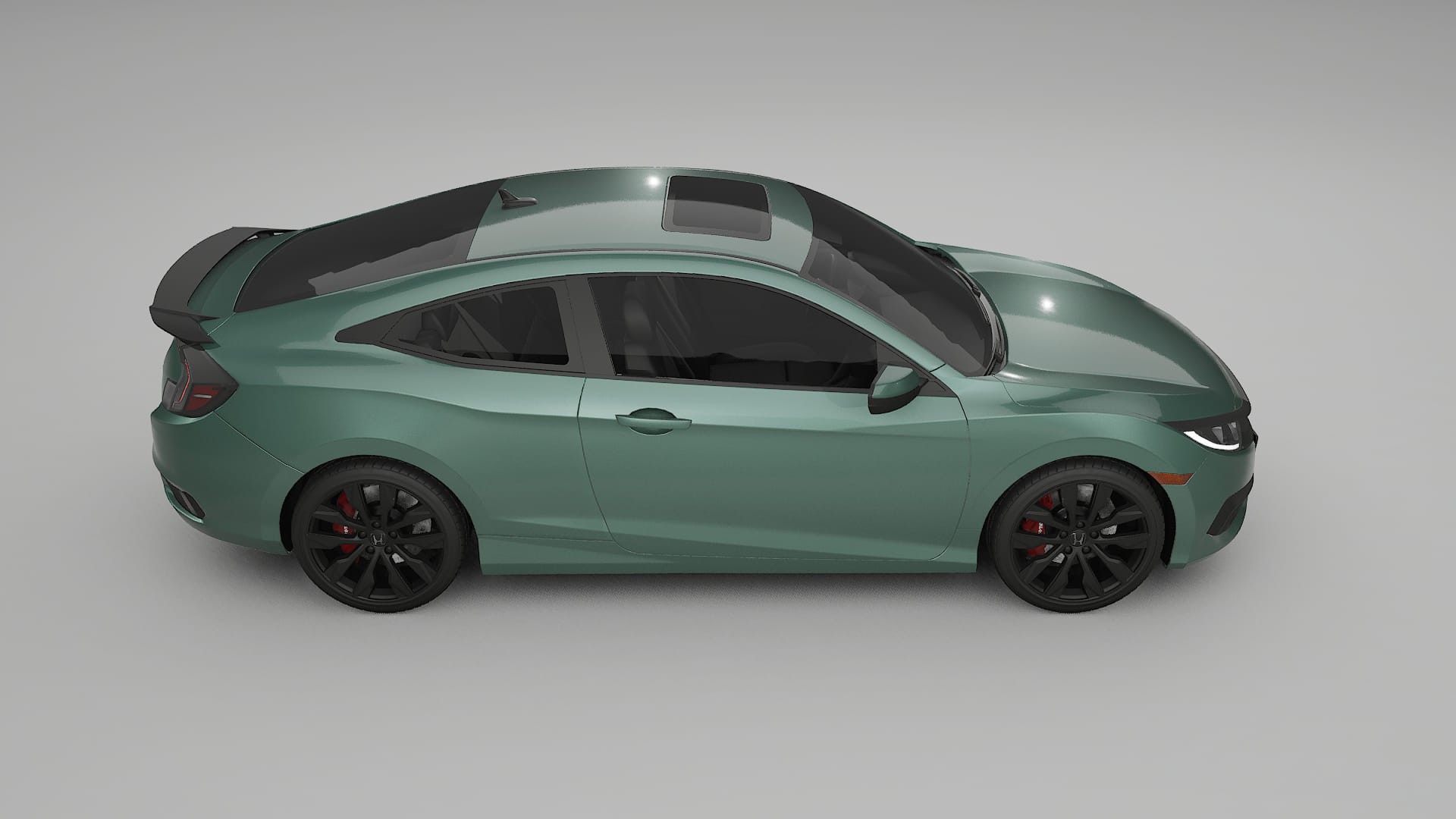 Honda Civic coupe prefacelift pre LCI Film de Protecție pentru Vopsea TPU | EVERGREEN PPF cu Schimbare de Culoare – Kit Compl