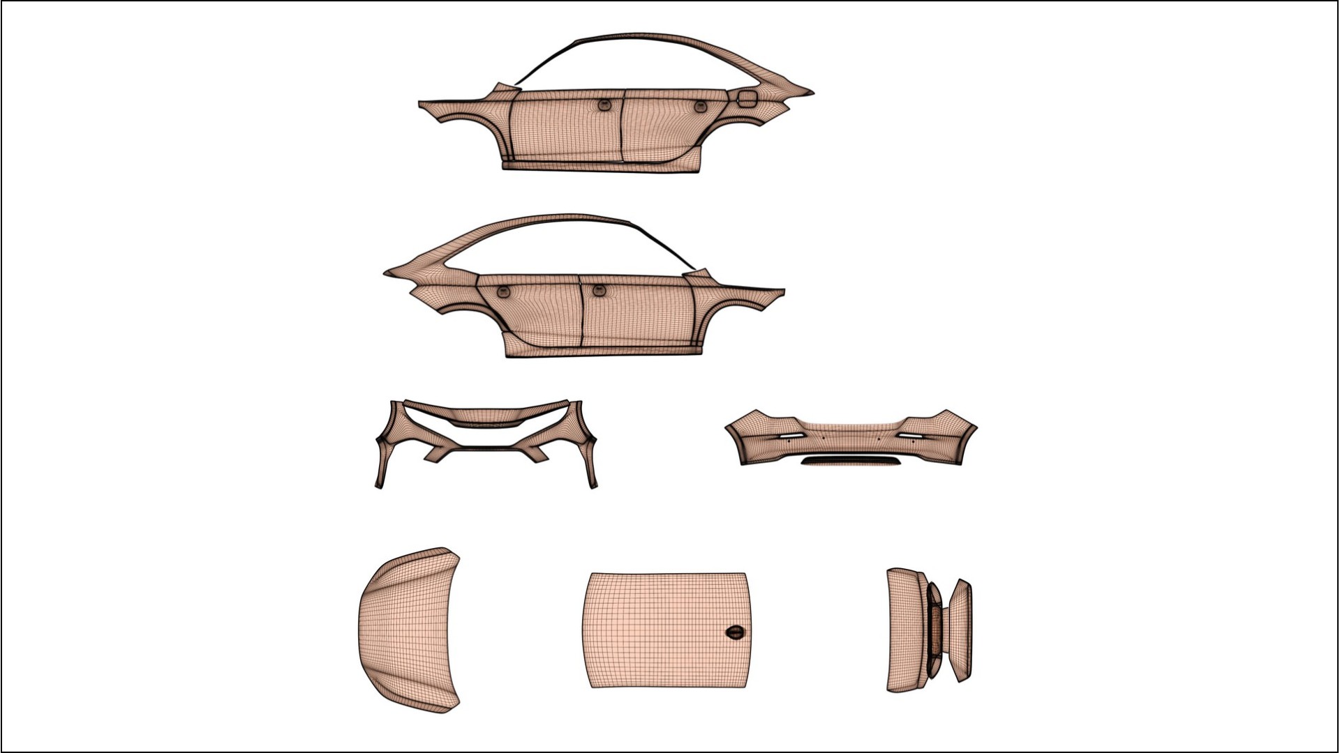 Honda Civic Si Film de Protecție pentru Vopsea TPU | VIOLET PPF cu Schimbare de Culoare – Kit Complet Predecupat 2