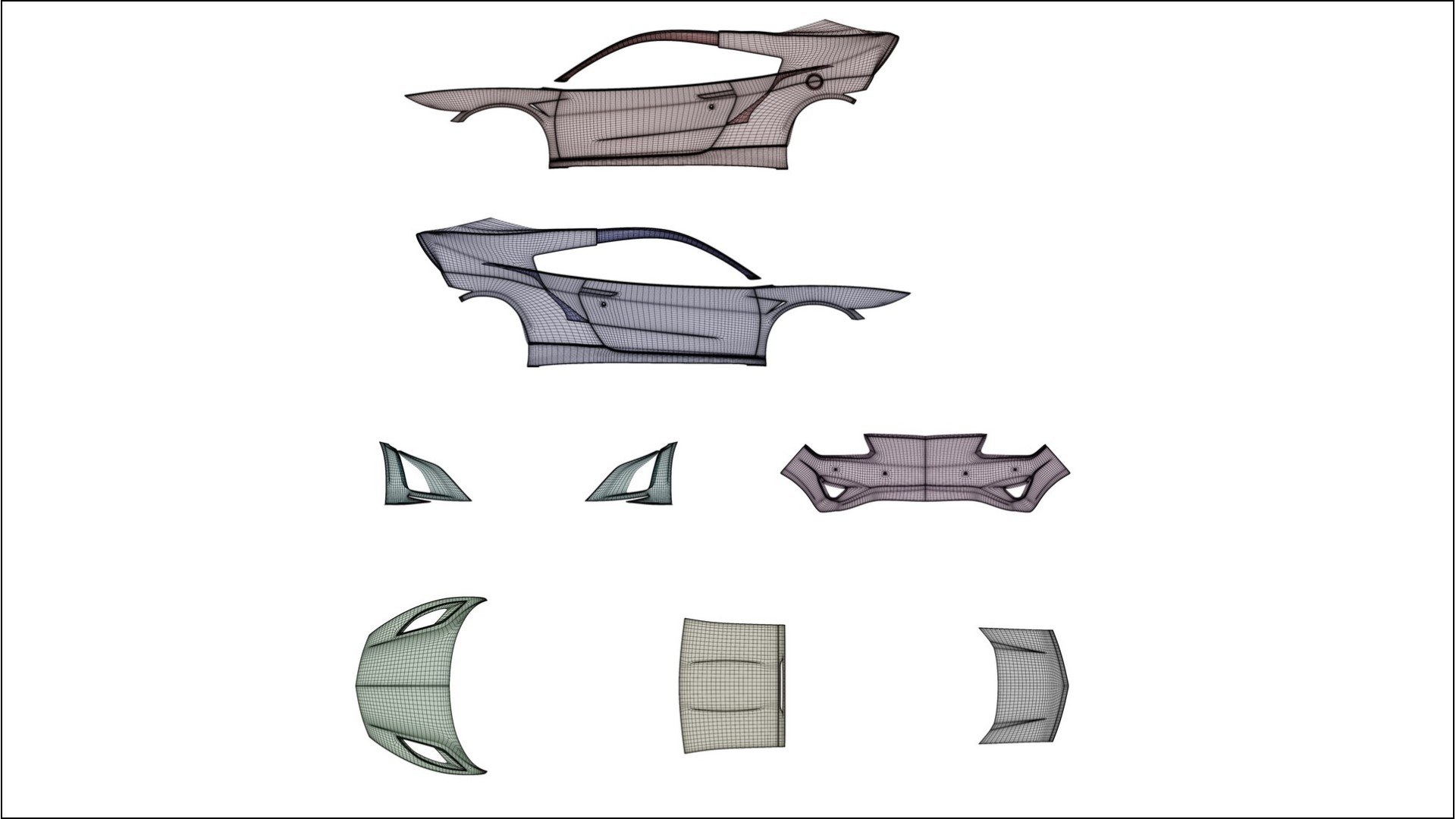 Honda NSX prefacelift pre LCI Film de Protecție pentru Vopsea TPU | OPAL PPF cu Schimbare de Culoare – Kit Complet Predecupat