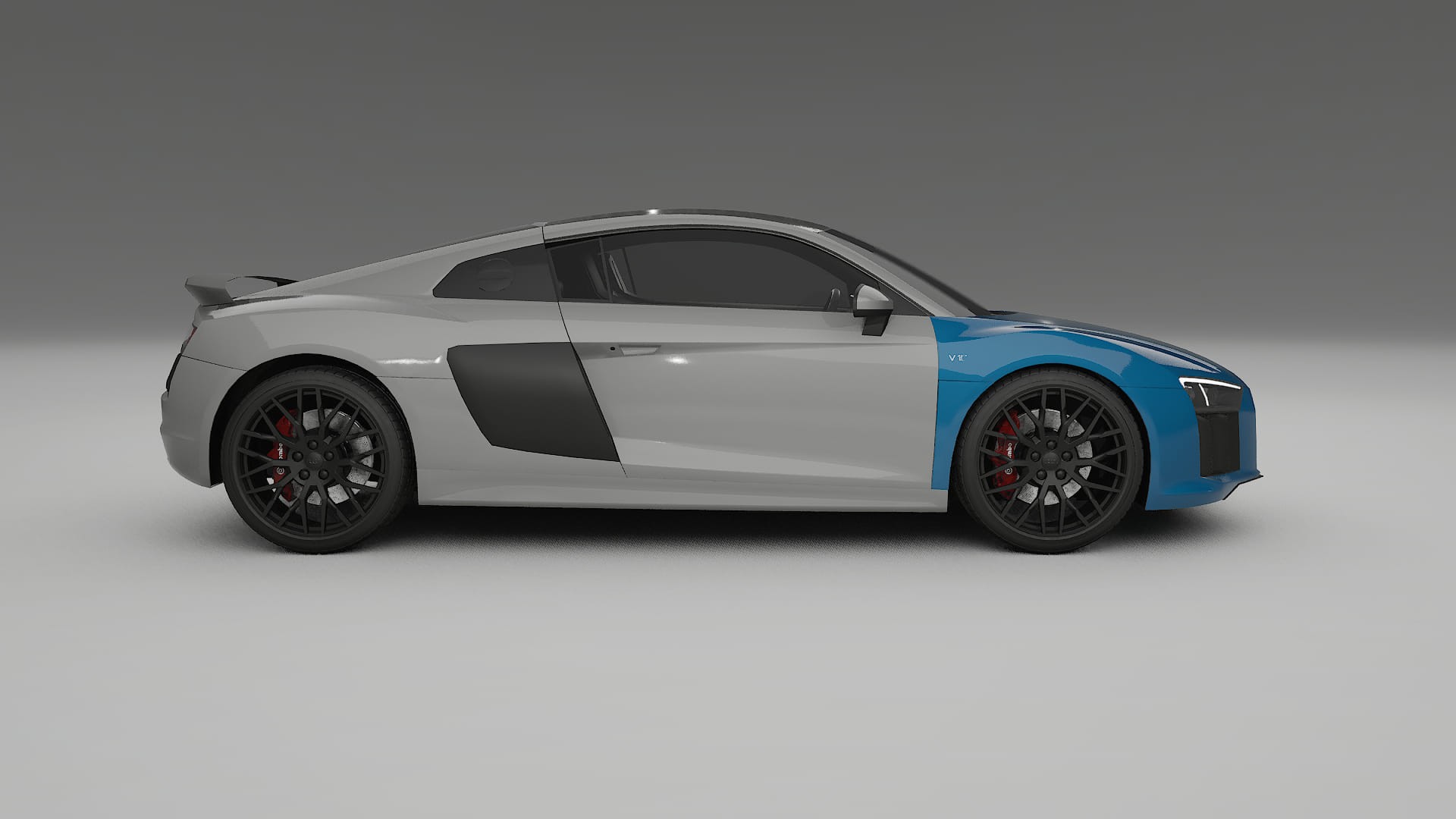 Folie de Protecție a Vopselei Audi R8 typ-4S prefacelift pre-LCI | CrystalGuard TPU Transparent PPF Kit de Protecție Frontală 2