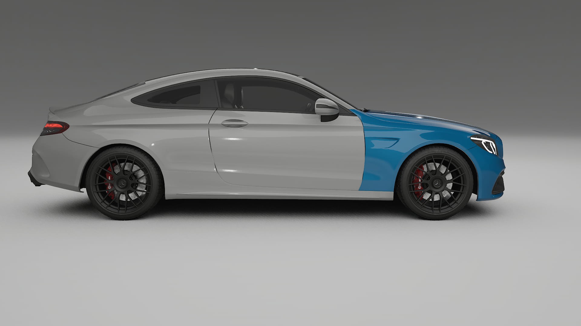 Folie de Protecție a Vopselei Mercedes C63 AMG W205 Coupe | CrystalGuard TPU Transparent PPF Kit de Protecție Frontală 2