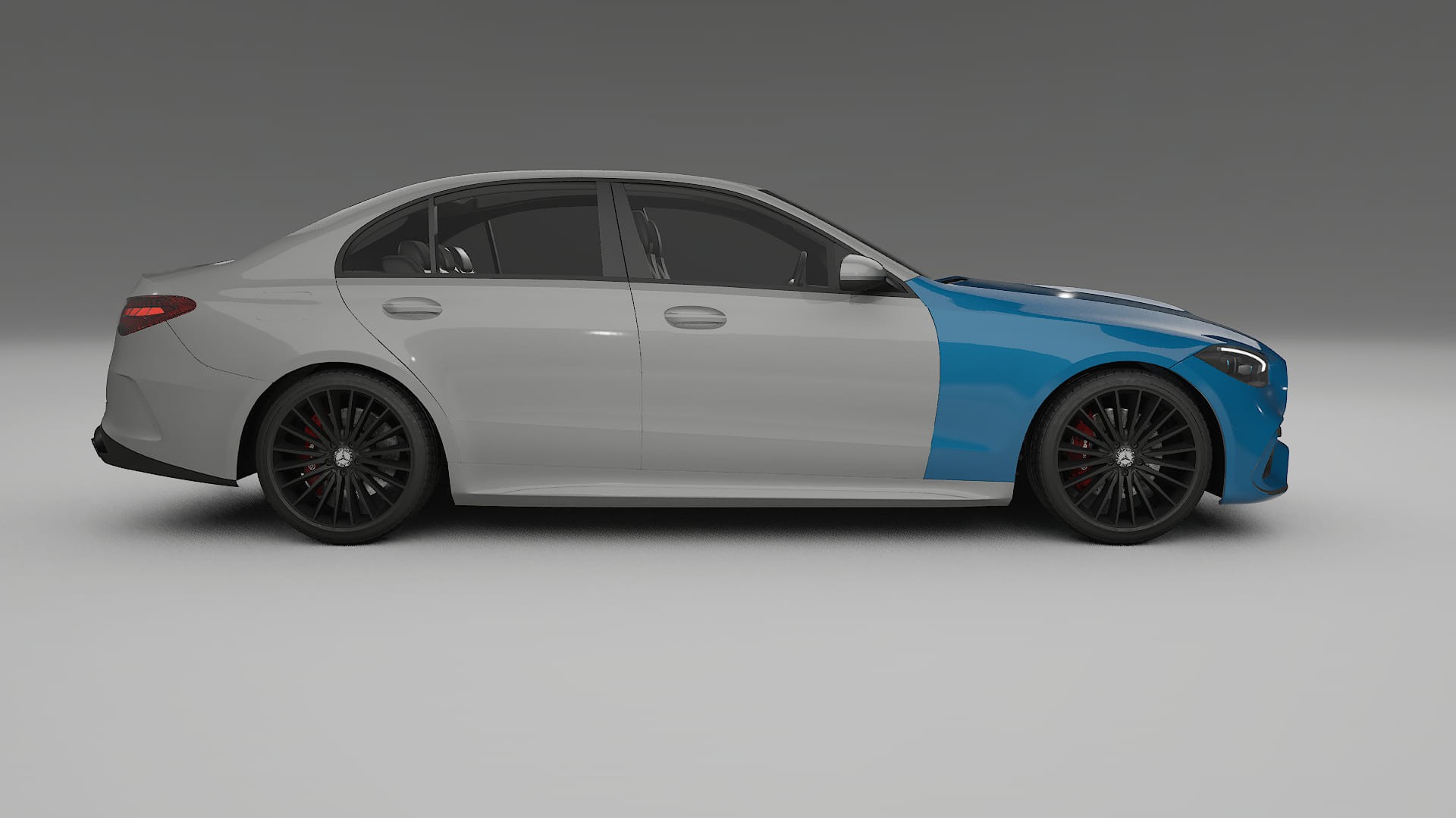 Folie de Protecție a Vopselei Mercedes C-Class W206 | CrystalGuard TPU Transparent PPF Kit de Protecție Frontală