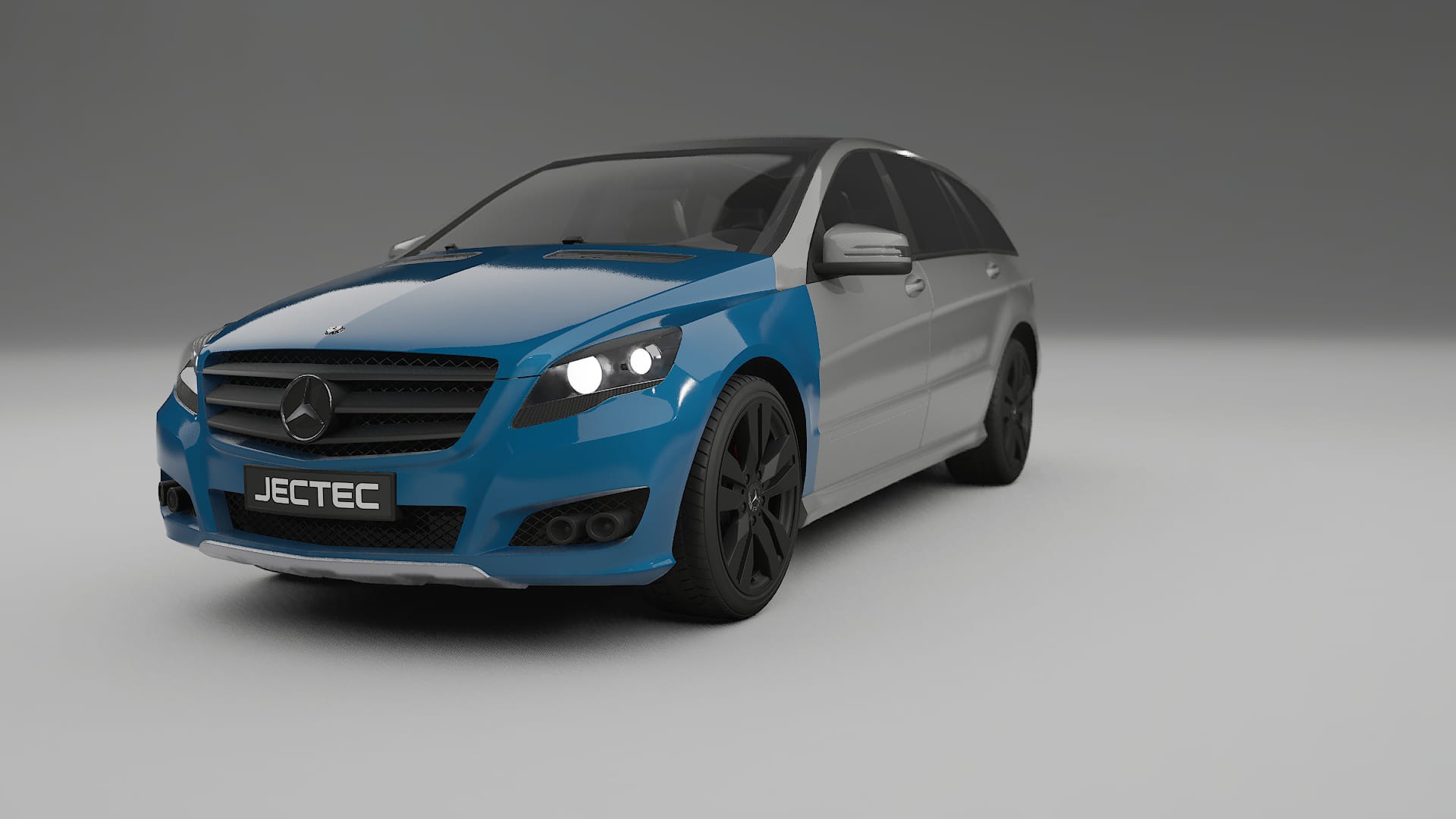 Folie de Protecție a Vopselei Mercedes R-class W251 facelift LCI | CrystalGuard TPU Transparent PPF Kit de Protecție Frontală