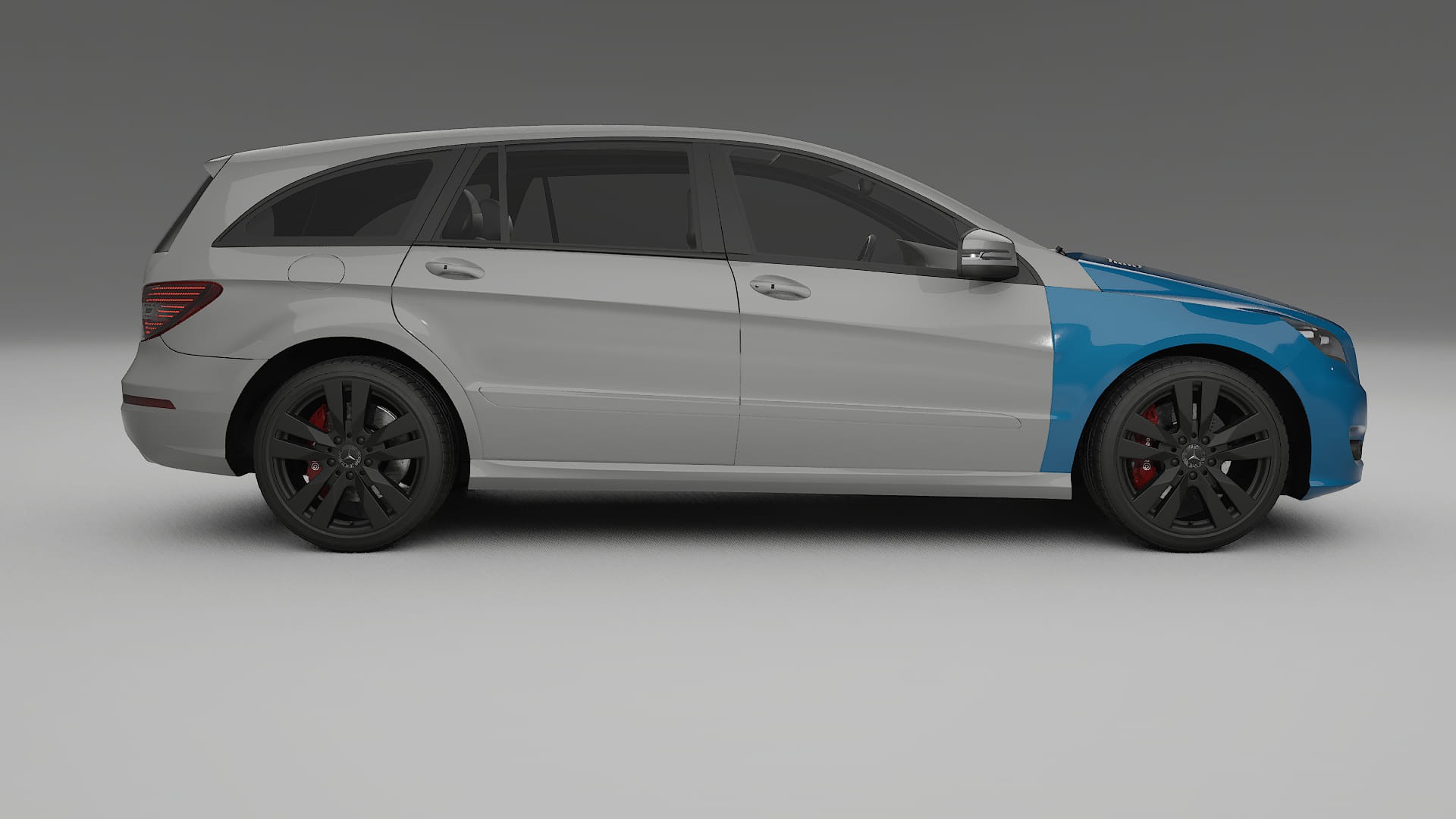 Folie de Protecție a Vopselei Mercedes R-class W251 facelift LCI | CrystalGuard TPU Transparent PPF Kit de Protecție Frontală