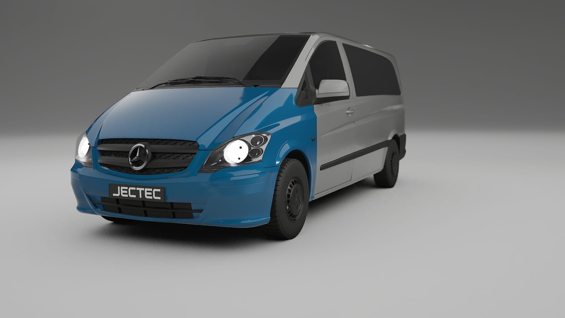 Folie de Protecție a Vopselei Mercedes Vito Short W639 facelift LCI | CrystalGuard TPU Transparent PPF Kit de Protecție Fronta